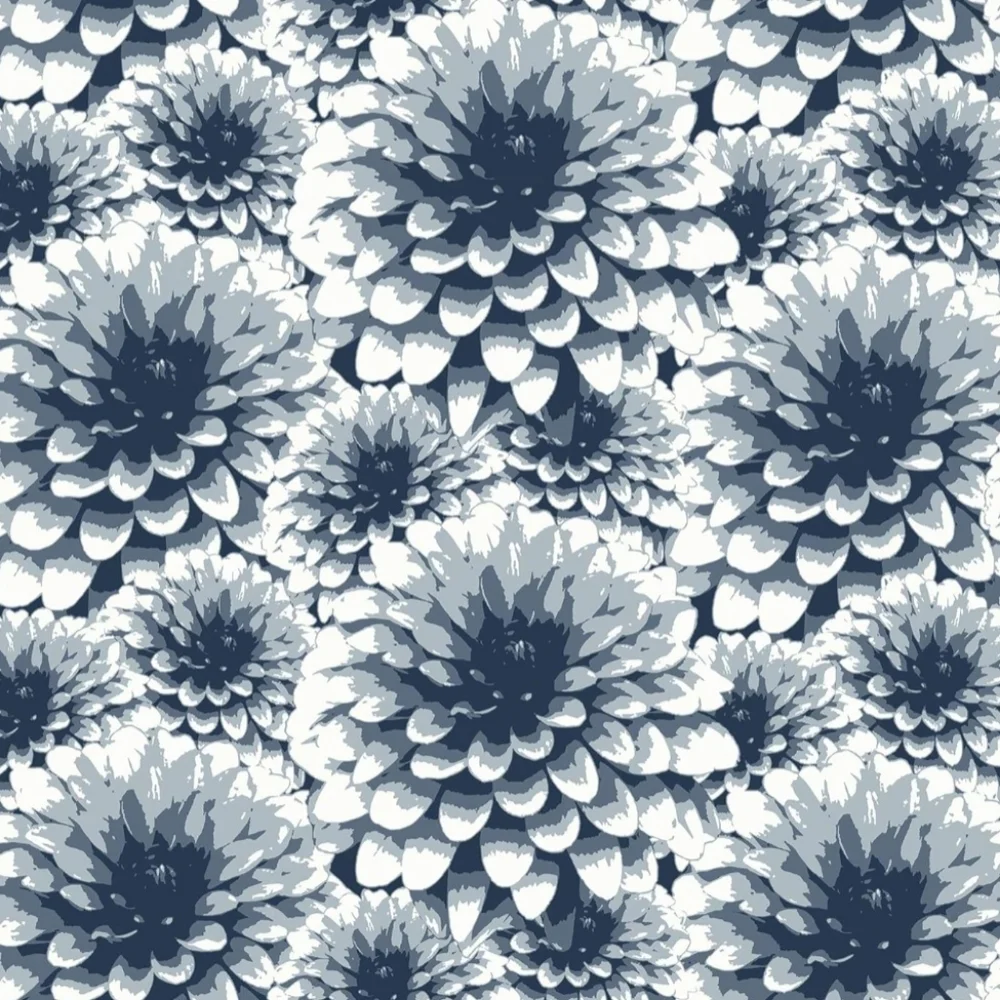 A-Street Prints 2861-87521 Umbra Indigo Floral Wallpaper